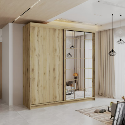 2 Door Manufactured Wood Wardrobe