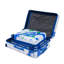 20 po / 24 po / 28 po 3 pièces / ensemble dans une valise à roulettes pour PC, valise de transport, avec motif imprimé et serrure à combinaison (bleu)-132008490