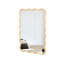 Miroir rectangulaire en bois massif 40 po x 28 po - Miroir mural HD moderne avec cadre à vagues artistique pour la salle de bain, la chambre à coucher et le vestibule-1206414010-1206413952-1206413958