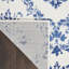 Bleu Damas businge/Tapis décoratif blanc-548148352
