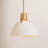 Clendon 1-Light Dimmable Metal Dome Pendant-38031696-74008649-74008652