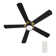 52" Armeta 5 - Blade LED Smart Flush Mount Ceiling Fan with Remote Control and Light Kit Included.