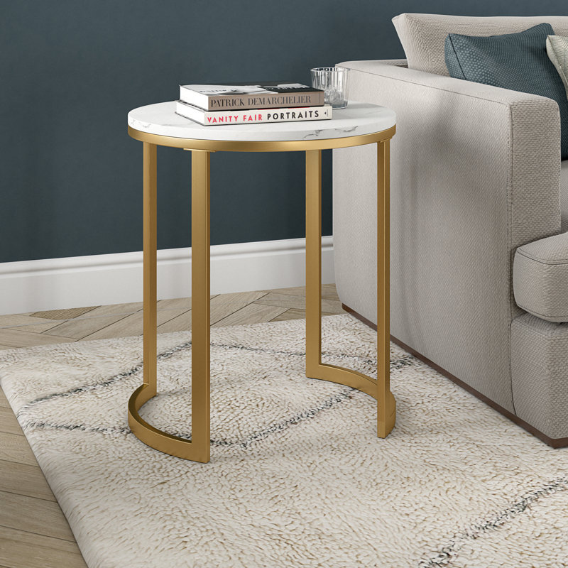 Table de bout Lauretta, Laiton