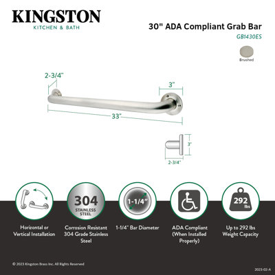 Barre d'appui de 1-1 / 4 po Kingston