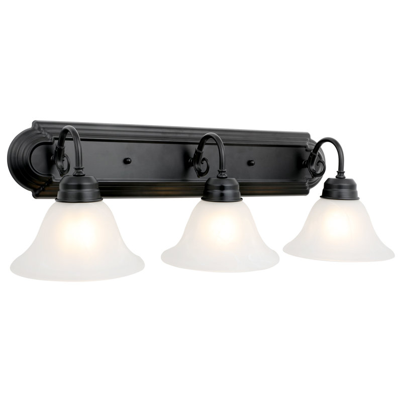 Guildford Dimmable Vanity Light, 3, Matte Black