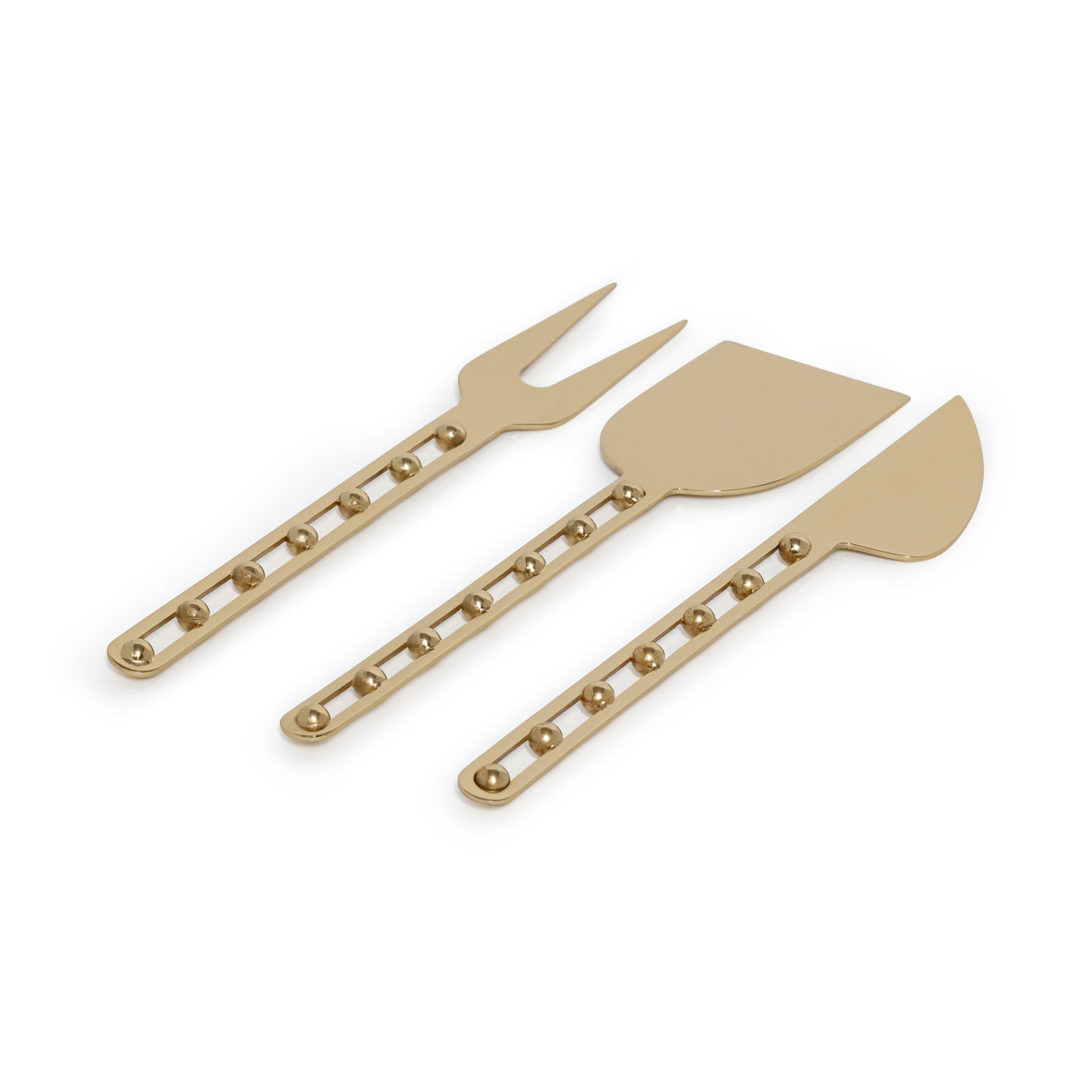 Stainless Steel Cheese Knife Set, Gold