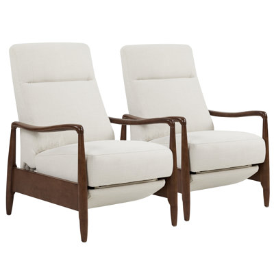 Daventry Beckett Upholstered Manual Recliner Armchair(Set of 2)