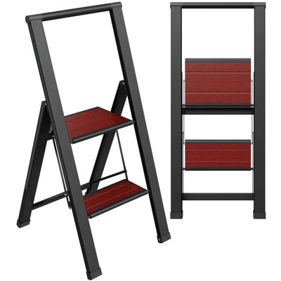2 - Step Steel Lightweight Folding Step Stool