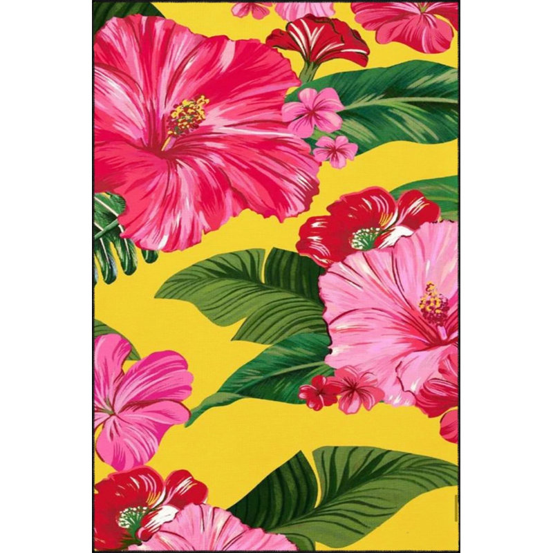 Tapis tissé à motif floral Modern Shades, Rectangle 3 pi 4 po x 5 pi