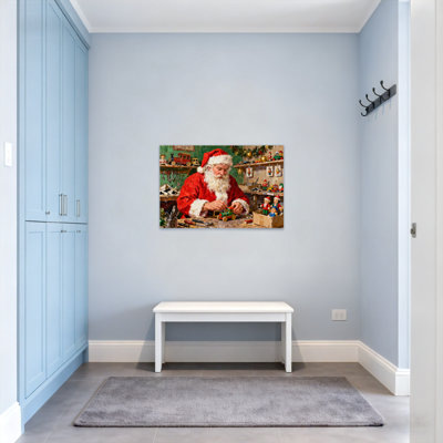 Noël, père Noël, artisanat, train, atelier, scène