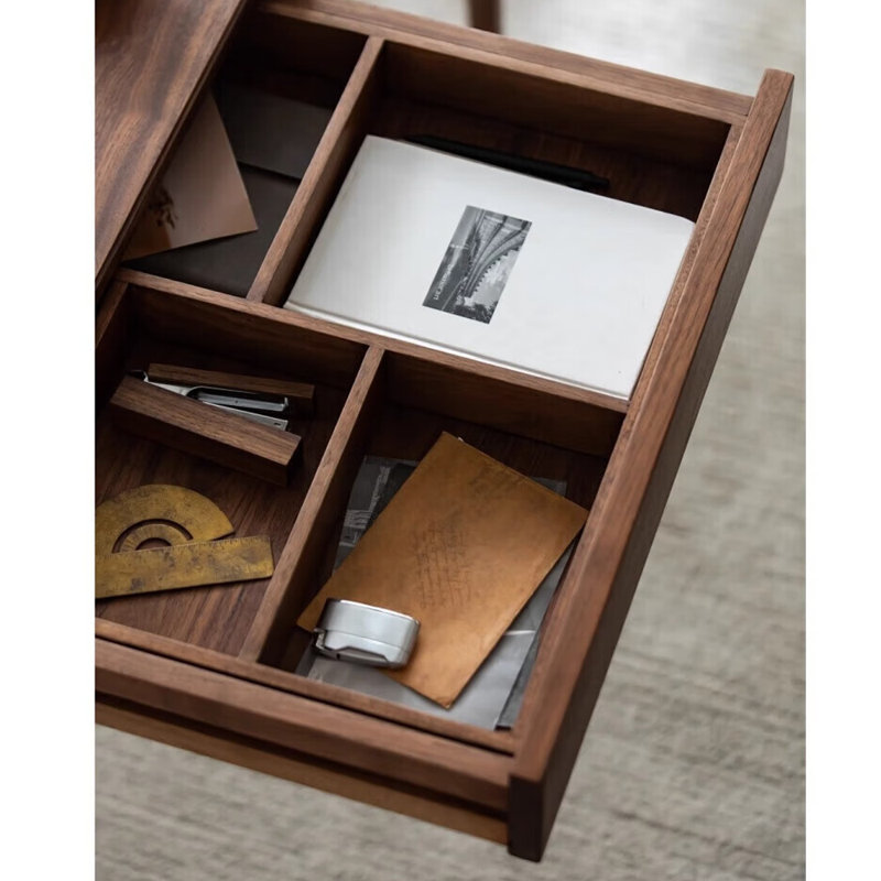 Bureau en bois massif de style moderne, H 29,53 po x l 55,12 po x P 25,59 po