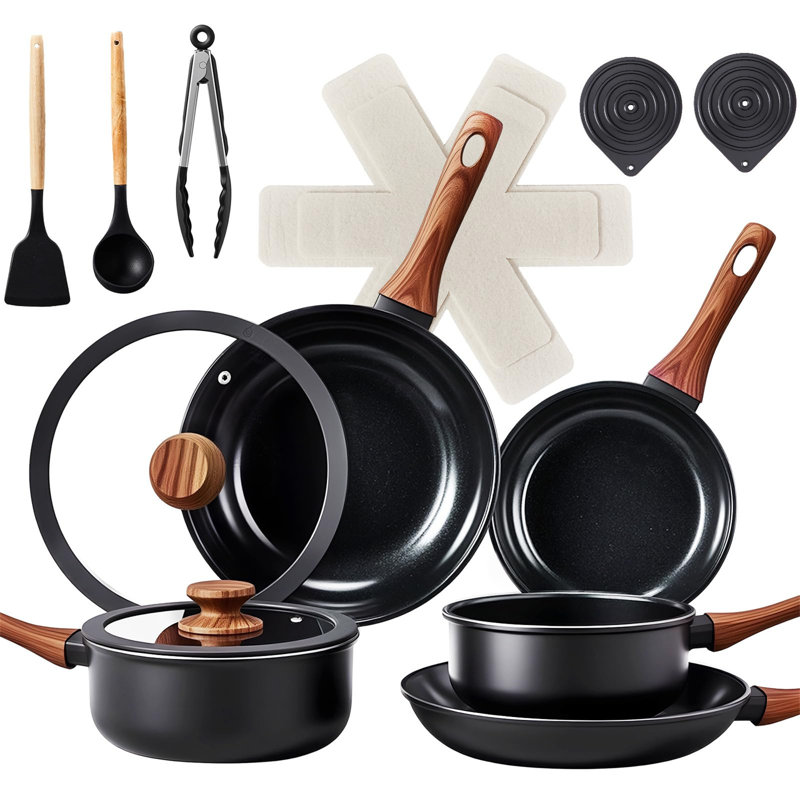 17 - Piece Aluminum Cookware Set