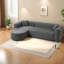 Canapé d'angle moderne, canapé nuage incurvé en chenille de 278 cm (109,4 pouces) pour salon-954895135