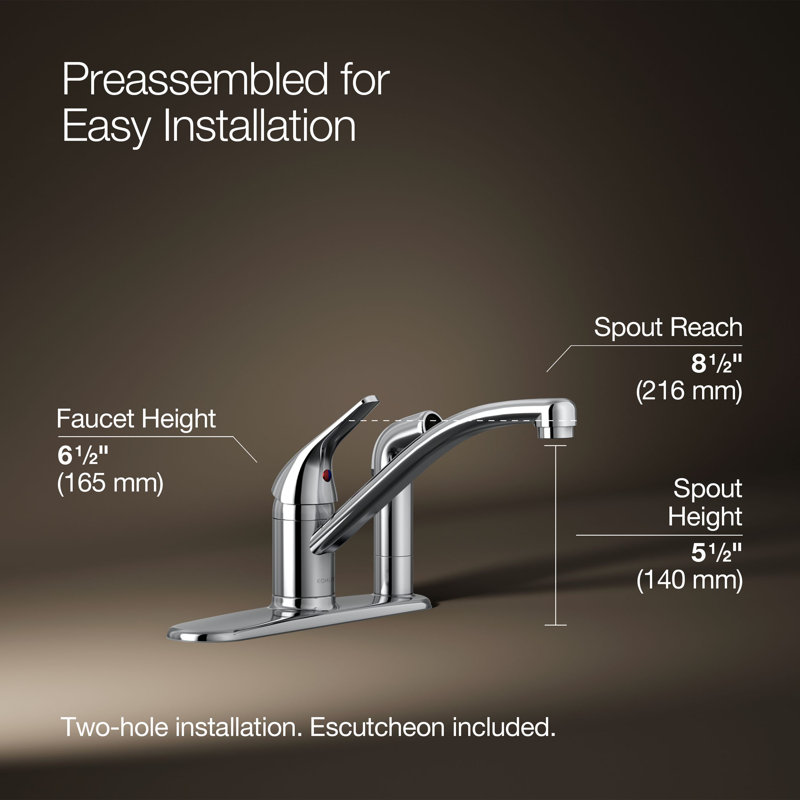 Single Handle Kitchen Faucet with Side Spray