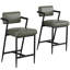 Bar Stool with Iron Frame-540985665