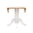Versatile Drop Leaf Table With Stylish Pedestal Base And Ornamental Legs For Intimate Dining And Space Adaptability.