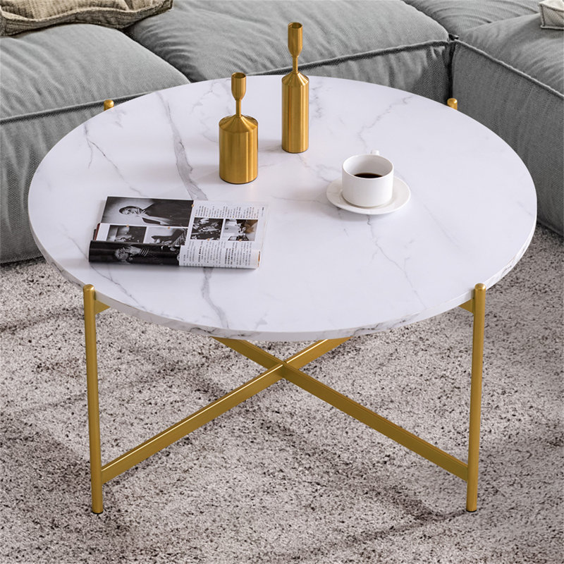 Agathla Coffee Table, Marble, Golden, Marble