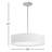 Jessalyn 5 - Light Dimmable Drum Chandelier