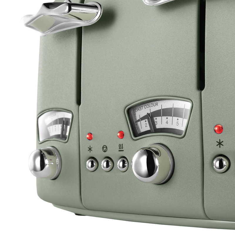 De'longhi 4 Slice Argento Toaster, Green