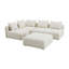 Tov Furniture Hangover Cream Boucle 4-Piece Modular Chaise Sectional-487016012