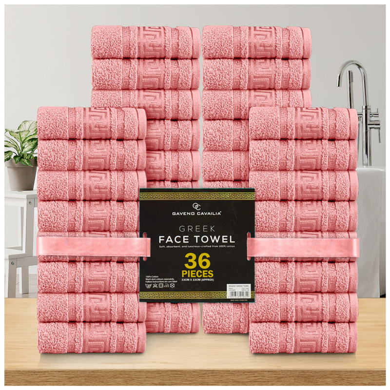 100% Cotton Ultra Light Washcloth, Pink