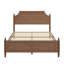 Structure de lit plateforme double avec tête et pied de lit, sans sommier-1421893996