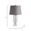 Lampe de table en verre