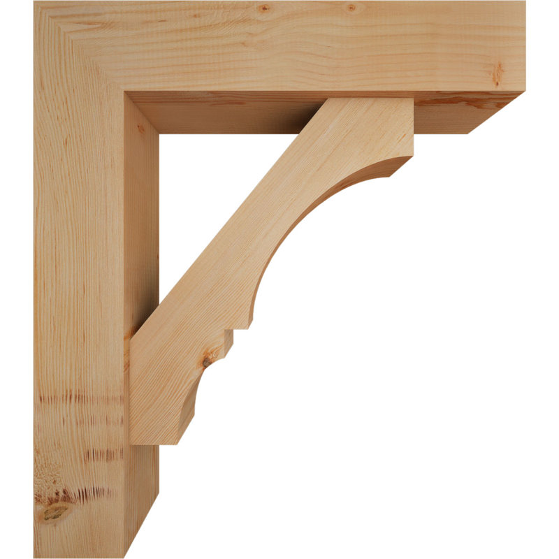 Support de bloc Balboa avec entretoise décalée, 24 x 30, Sapin Douglas de l 7 1/2 (lisse)