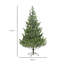 Arbre de Noël artificiel 6 pi, cèdre réaliste clairsemé avec 1933 pointes, assemblage facile, arbre de Noël à charnières pour les vacances de bureau à domicile, vert-1003395424