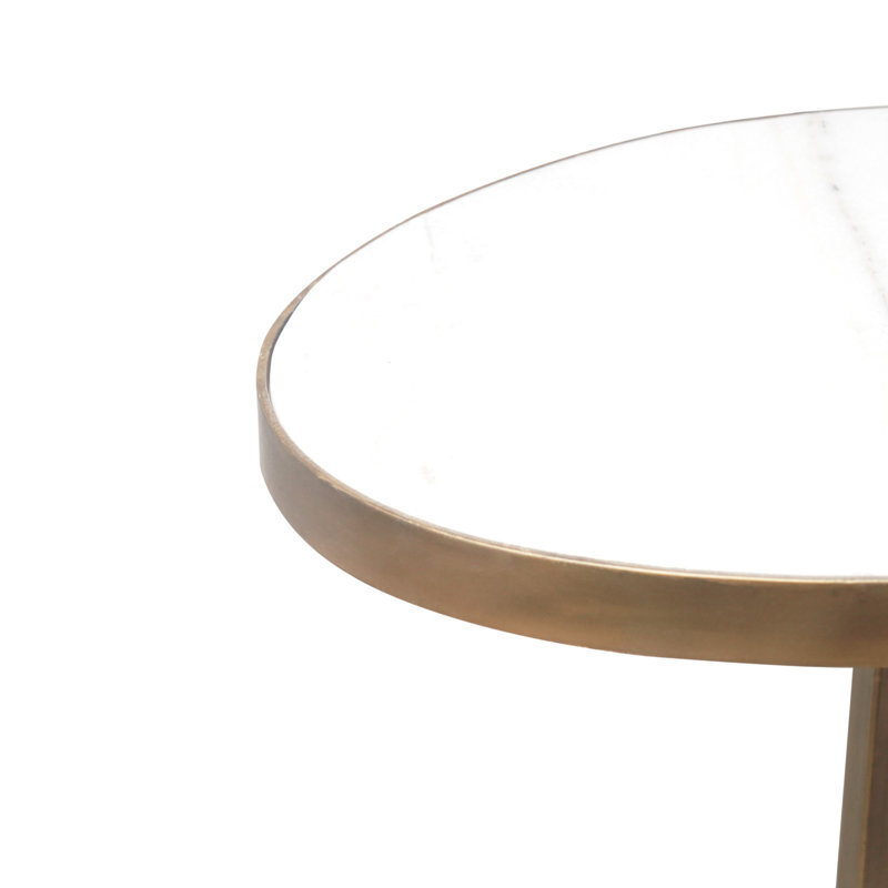 Luxe Halo Marble Side Table