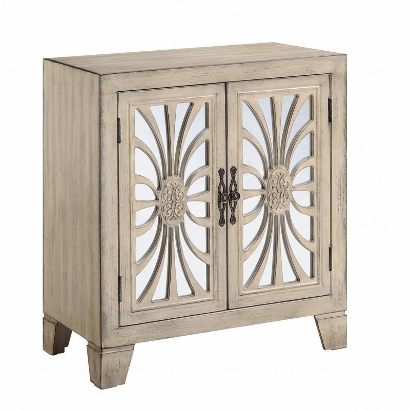 Console avec portes en miroir