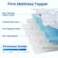 Surmatelas en gel rafraîchissant 3 po / 4 po avec sangles et housse amovible lavable-219246735-219246836