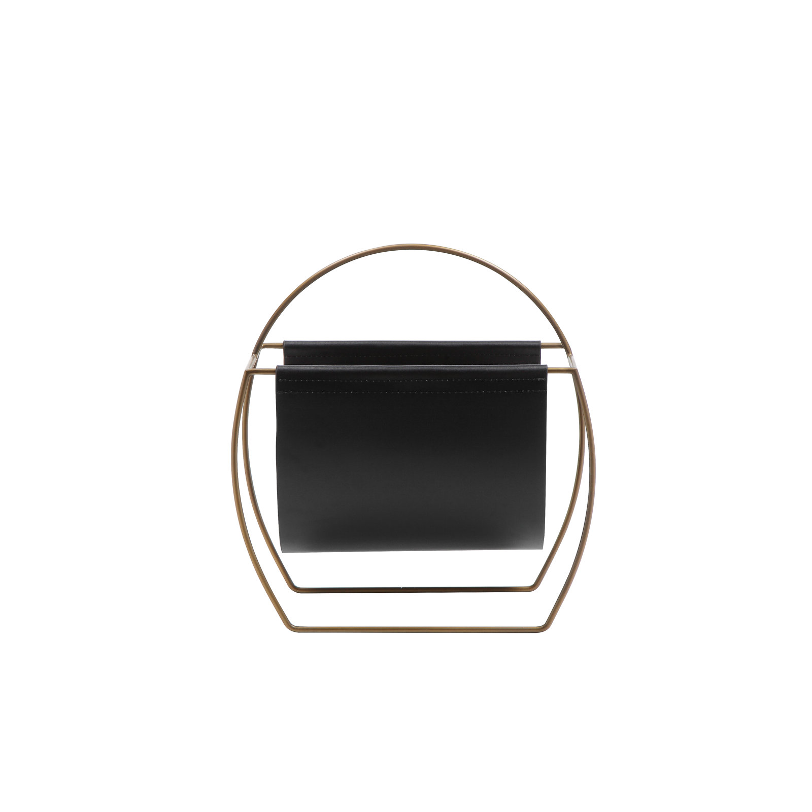 Magazine Rack, Black/Copper