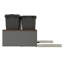 LEGRABOX Double 35 pte Poubelle coulissante Orion gris / noyer avec fermeture en douceur BLUM pour armoires sans cadre-115789036-94679844-23617904