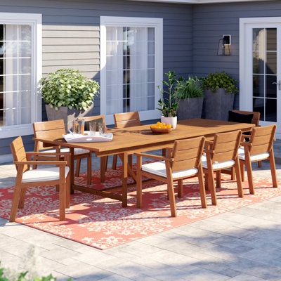 Ensemble repas 9 pièces avec coussin Alyisa