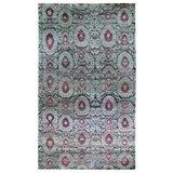Blue Alchemy Transitional Wool Silk Blend Rug - 11'9" x 20'
