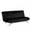 Canapé-lit futon de style contemporain convertible en lit avec pieds de soutien supplémentaires
