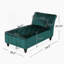 Tufted Chaise Lounge With Birch Leg-537648307