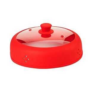 Large Microwave Plate Cover Easy Grip Microwave Splatter Guard Lid with Steam Vent and BPA Free & 11.5 inch, Dishwasher Safe