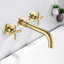 Robinet de lavabo mural avec drain escamotable (sans trop-plein)-110359101