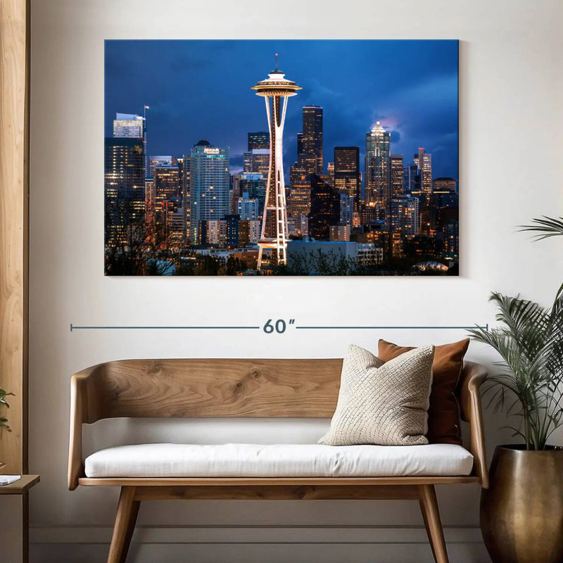 Kavia Space Needle Seattle, 34" H x 51" W