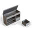 Shoe Bench With Fabric Drawer-491623550