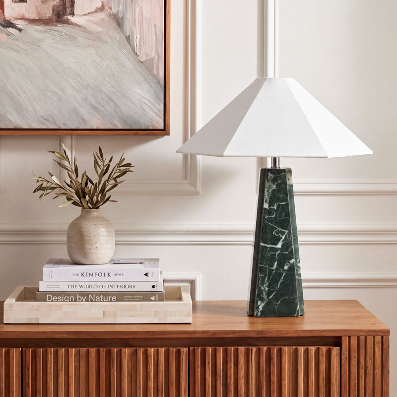 Rylan 25 Inch Marble Table Lamp