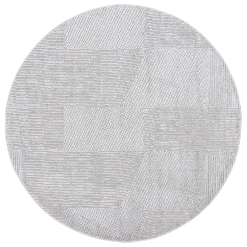Saylor 100 Performance Geometric Rug, Round 6'3"