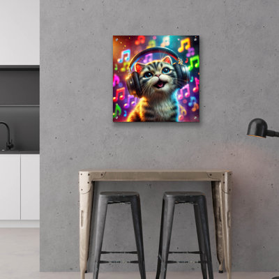 'I Love Music' by Rey Klimt Acrylic Wall Art