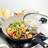 CS KOCHSYSTEME Aluminum Non-Stick Frying Pan with Lid-86365069-86365068