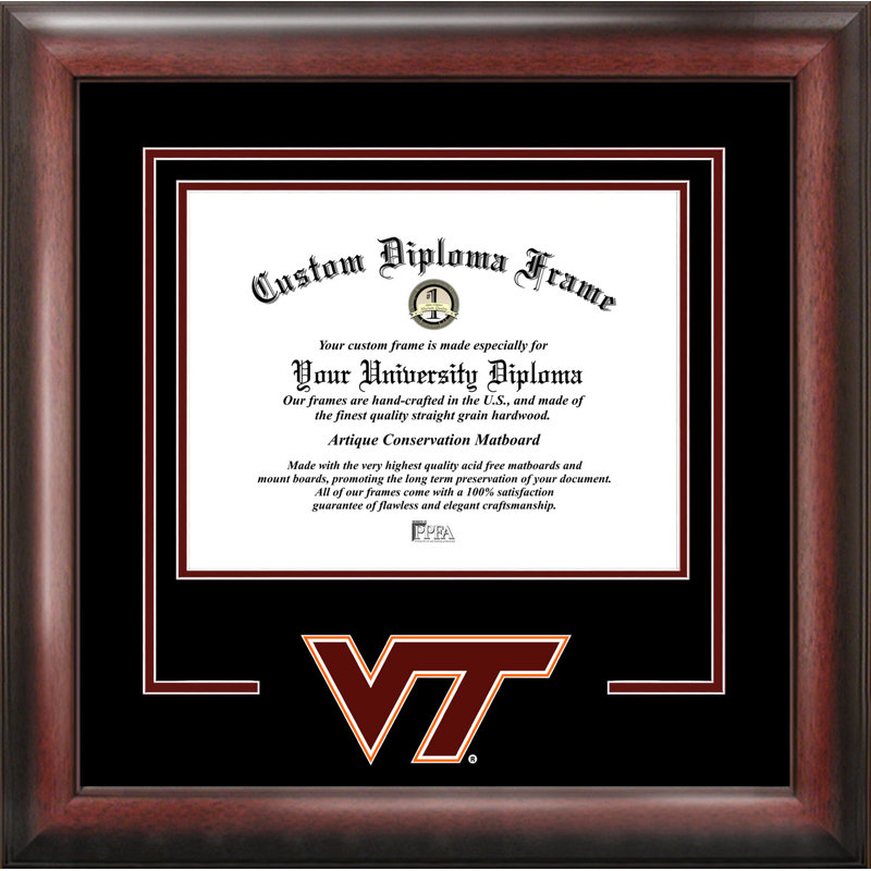 NCAA Virginia Tech Hokies Spirit Diploma Picture Frame