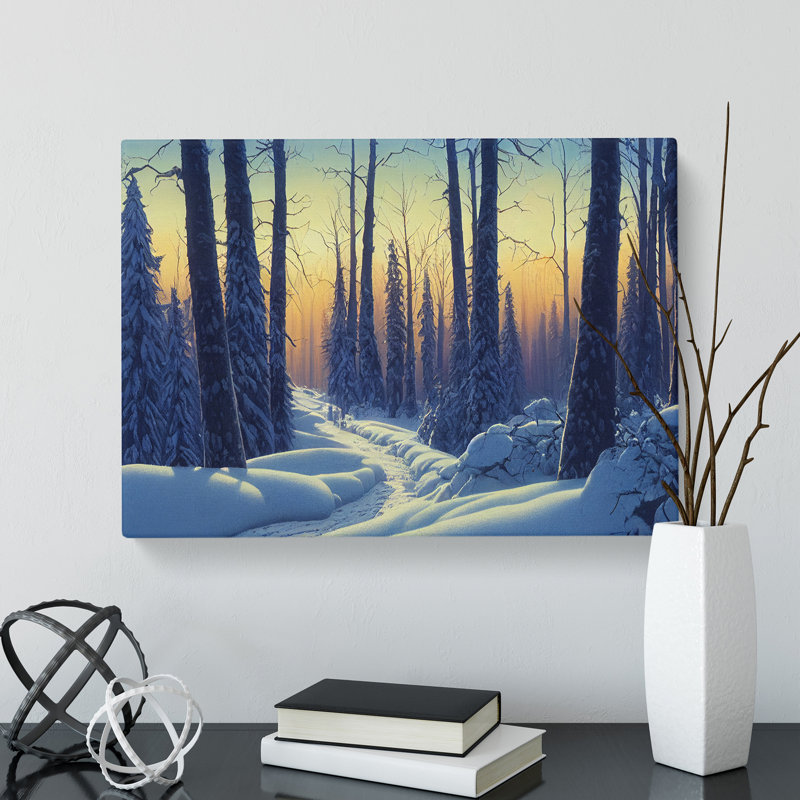 Gracious Winter Forest - Wrapped Canvas, 40cm H x 60cm W x 3cm D