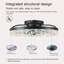 Ventilateur de plafond avec lumières DEL à intensité variable