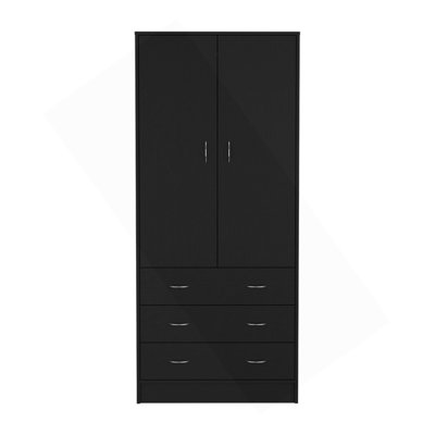 Armoire Ramey, chambre à coucher, noir